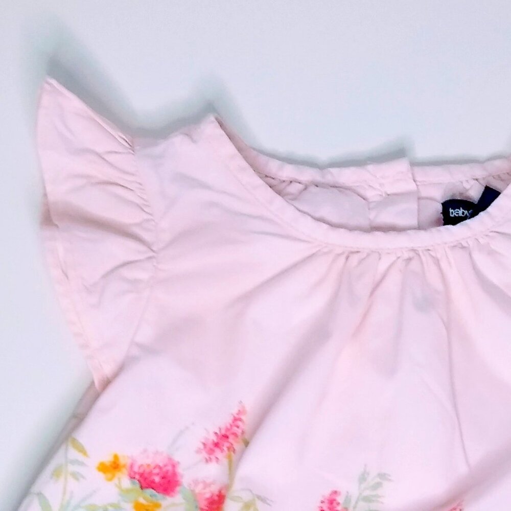 NWT GAP Floral flutter dress in Floral Pink. - Picture 4 of 13